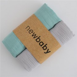 Mušelínové plienky New Baby 60x80 cm 2 ks zelená, sivá fialová #1