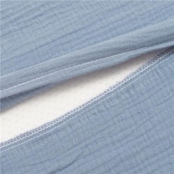 Mušelínový poťah na detský vankúš - klin New Baby STANDARD 30x37cm blue modrá #1