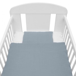 Mušelínový set s výplňou New Baby 80x70 cm modrý #2