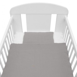 Mušelínový set s výplňou New Baby 80x70 cm sivý #2
