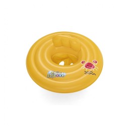 Nafukovací kruh pre najmenších Bestway Swim Safe Step A 69cm Žltá