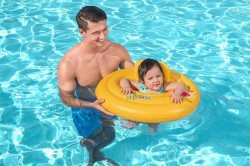 Nafukovací kruh pre najmenších Bestway Swim Safe Step A 69cm Žltá #3