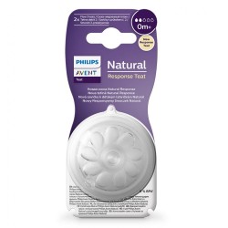 Náhradný cumlík Avent Natural Response 2  0 + - 2 ks transparentná #1