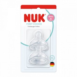 Náustok-Cumlík Flow Control Nuk 6+ m  2 ks transparentná #1