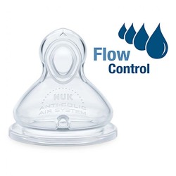 Náustok-Cumlík Flow Control Nuk 6+ m  2 ks transparentná #2