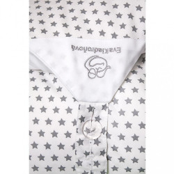 Obliečka biela s hviezdičkami na zavinovačku Maxi Dráčik #1