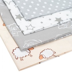 Obliečka na dojčiaci vankúš New Baby Hviezdy sivé biela #2