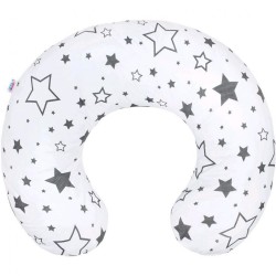 Obliečka na dojčiaci vankúš New Baby Hviezdy sivé biela #3