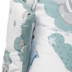 Obojstranná detská zavinovačka New Baby Dráčik 80x80 cm zelená #3