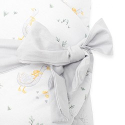 Obojstranná detská zavinovačka New Baby Husičky 80x80 cm sivá #3