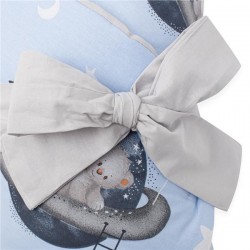Obojstranná detská zavinovačka New Baby Teddy bear in space 80x80 cm modrá #2