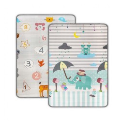 Obojstranná penová podložka Milly Mally Kinder  Digits and Elephant  178x120 cm podľa obrázku