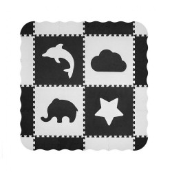 Penové puzzle podložka ohrádka Milly Mally Jolly 2x2 Grey sivá