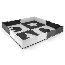 Penové puzzle podložka ohrádka Milly Mally Jolly 2x2 Grey sivá #1