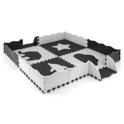 Penové puzzle podložka ohrádka Milly Mally Jolly 2x2 Grey sivá #2