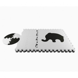 Penové puzzle podložka ohrádka Milly Mally Jolly 2x2 Grey sivá #5