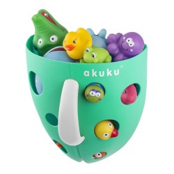 Plastový box na hračky do vane Akuku sivý #5