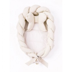 Pletené hniezdočko pre bábätko Velvet Belisima beige béžová