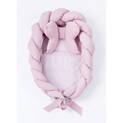 Pletené hniezdočko pre bábätko Velvet Belisima pink ružová
