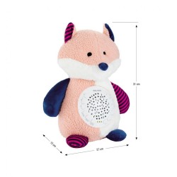 Plyšový zaspávačik líška s projektorom Milly Mally multicolor #5