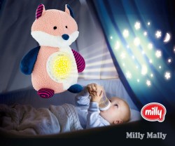 Plyšový zaspávačik líška s projektorom Milly Mally multicolor #7