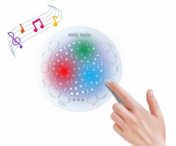 Plyšový zaspávačik medvedík s projektorom Milly Mally Bear pink ružová #5