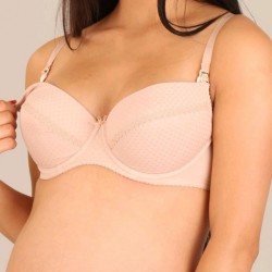 Polovystužená dojčiaca podprsenka New Baby Eva 85B béžová