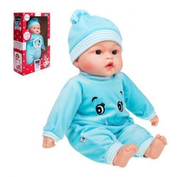 Poľsky hovoriaca a spievajúca detská bábika PlayTo Beatka 46 cm modrá