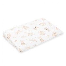 Poťah na detský vankúš - klin New Baby BASIC 59x37cm bear beige béžová