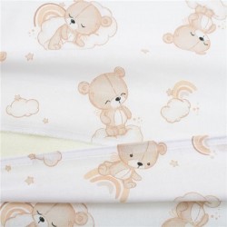 Poťah na detský vankúš - klin New Baby BASIC 59x37cm bear beige béžová #1