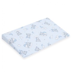 Poťah na detský vankúš - klin New Baby  New Baby BASIC 59x37cm bear blue modrá