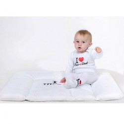 Prebaľovací nadstavec New Baby I love Mum and Dad biely 50x70cm #3