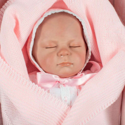 Realistická bábika Berbesa Markétka 50cm ružová #2