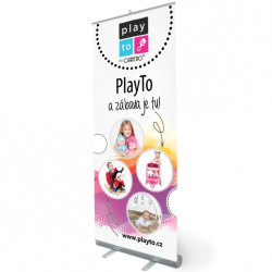 Reklamný Roll-up banner PlayTo podľa obrázku