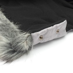 Rukávník na kočiar 2v1 New Baby s kožušinkou grey sivá #1