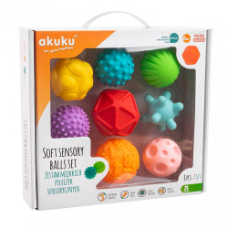 Sada senzorických hračiek 8ks Akuku balóniky podľa obrázku #4