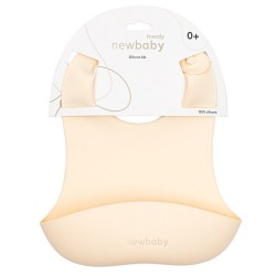 Silikónový podbradník New Baby béžový #3