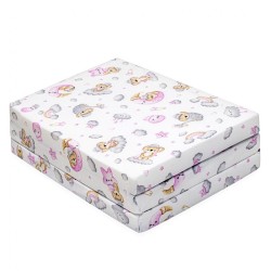 Skladacia matrac do postieľky New Baby STANDARD 120x60x5 cm koala ružová #2
