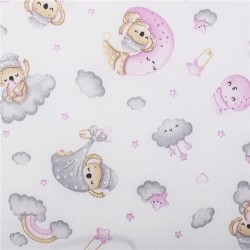 Skladacia matrac do postieľky New Baby STANDARD 120x60x5 cm koala ružová #5