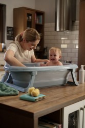 Skladacia plastová vanička Tega Baby beige béžová #2