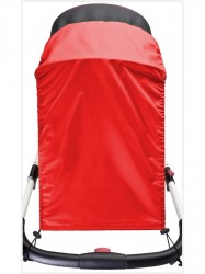 Slnečná clona na kočík New Baby Basic red Červená #1