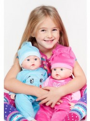Slovensky hovoriaca a spievajúca detská bábika PlayTo Bibi 46 cm ružová #3