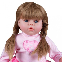 Slovensky hovoriaca a spievajúca detská bábika PlayTo Tina 46 cm ružová #2