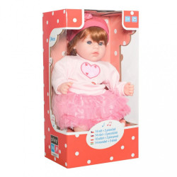 Slovensky hovoriaca a spievajúca detská bábika PlayTo Tina 46 cm ružová #6