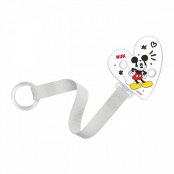 Stužka na cumlík NUK Disney Mickey biela