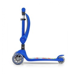 Trojkolesová balančná kolobežka-scooter so sedadlom FUZZY pre deti blue modrá #4