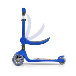 Trojkolesová balančná kolobežka-scooter so sedadlom FUZZY pre deti blue modrá #8