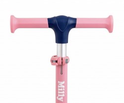 Trojkolesová balančná kolobežka-scooter so sedadlom FUZZY pre deti pink ružová #5