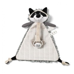 Uspávačik Baby Ono Otter Racoon Rocky s pútkom pre cumlík biela #2