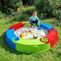 Veľké plastové skladacie pieskovisko NEW BABY CASTLE 170 cm multicolor #4